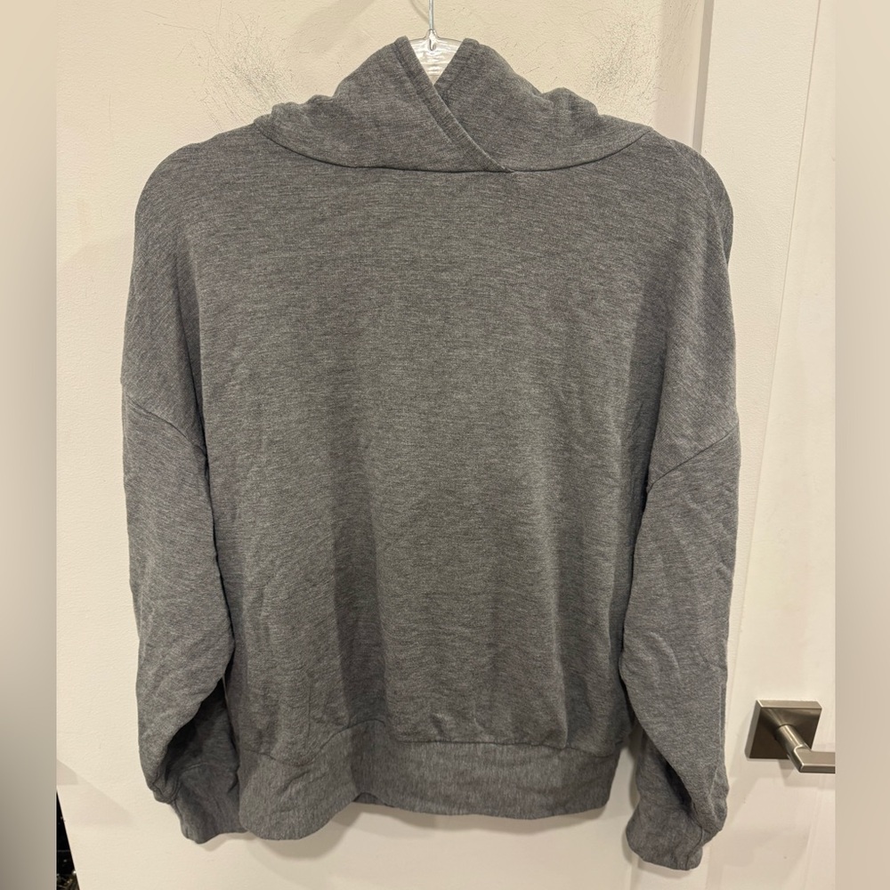 Fabletics Gray Cowl Neck Sweater - image 3